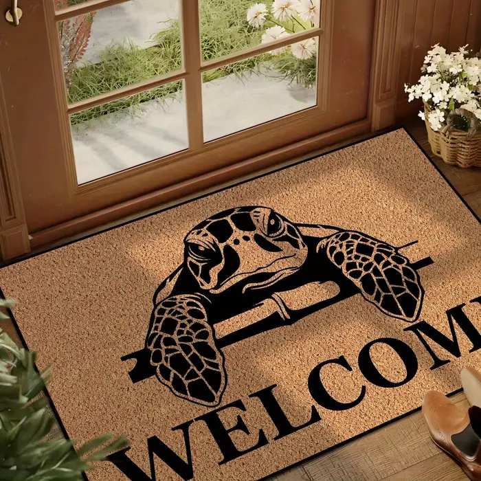 Tapis de porte antidérapant pour amoureux des animaux, motif Corgi de dessin animé « BIENVENUE », tapis de cuisine, tapis de porte, tapis de maison, 고양이 러그