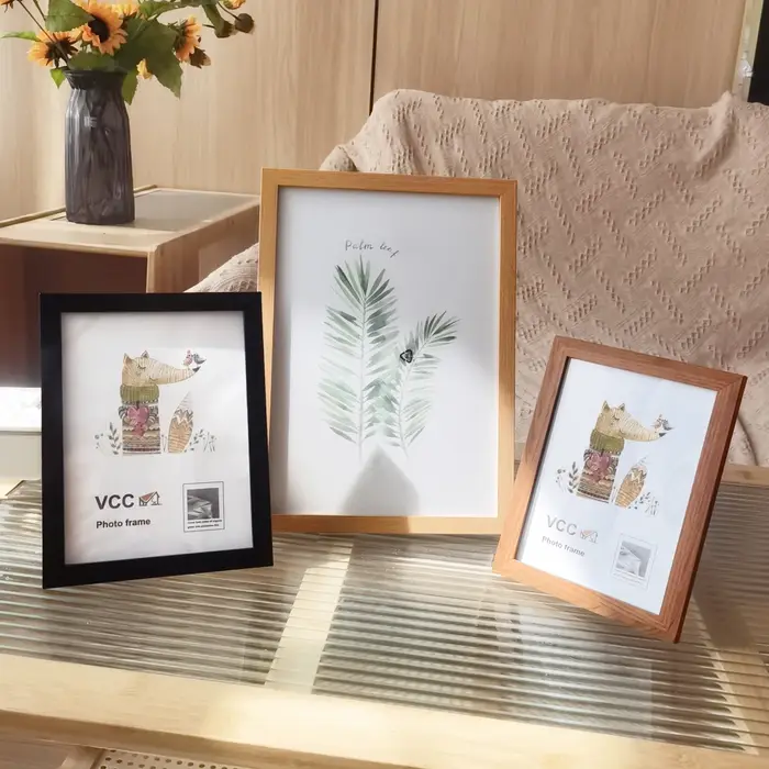 5 pièces cadres Photo en bois pour mur Photo 10X15 15X20 20X25 A4 cadre Photo support pour photos ce