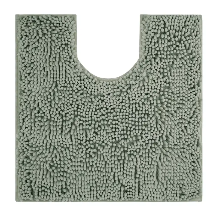 Tapis de toilette en forme de U, lavable, en peluche Extra douce, Chenille, microfibre, Super absorb