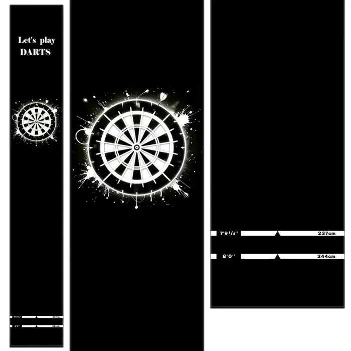Tapis de fléchettes professionnel antidérapant pour salle de jeux et décoration de bar