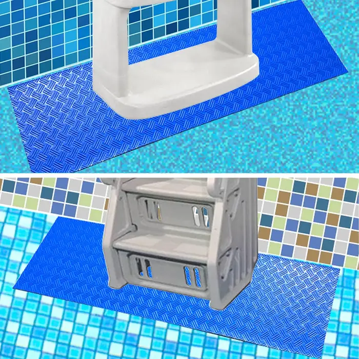 Tapis de marche pour piscine avec texture antidérapante