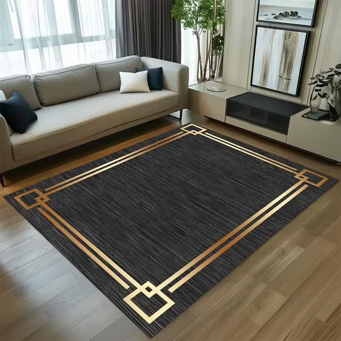 Tapis Géométrique Grec Rétro Antidérapant Lavable
