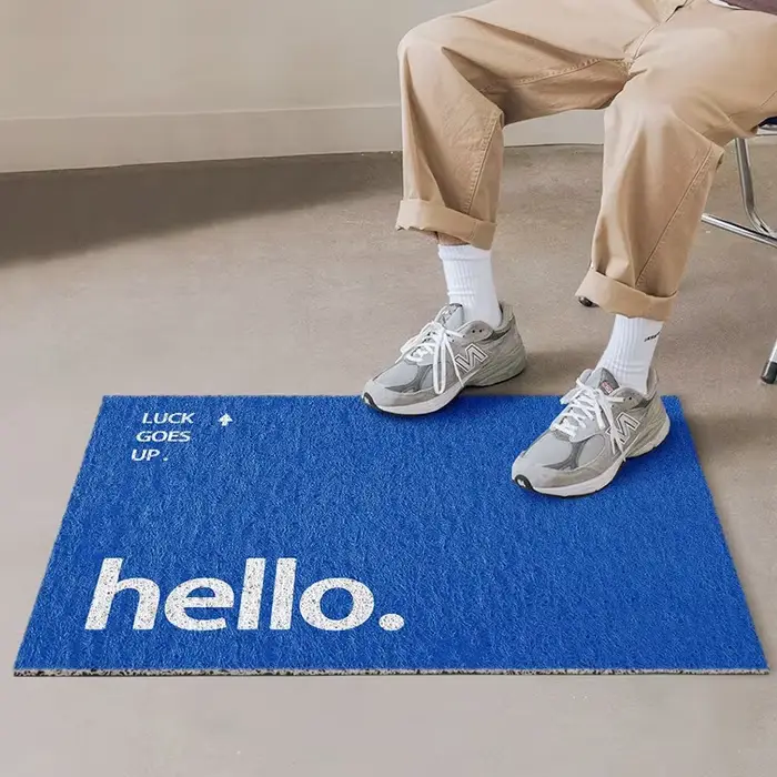 Tapis d'entrée créatif pour porche