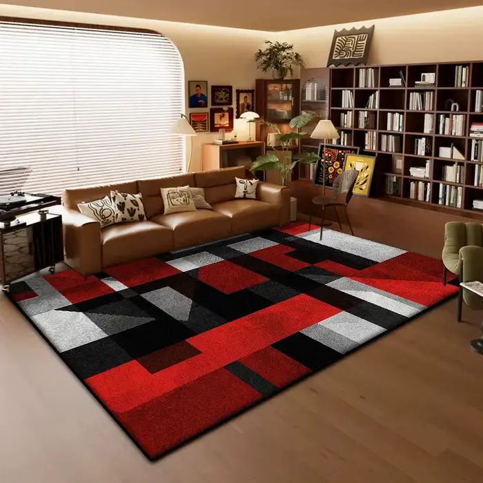 Tapis géométrique moderne pour salon