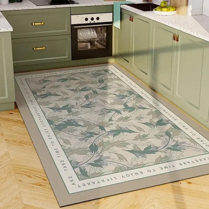 Lea-Tapis en Vinyle Imperméable en PVC