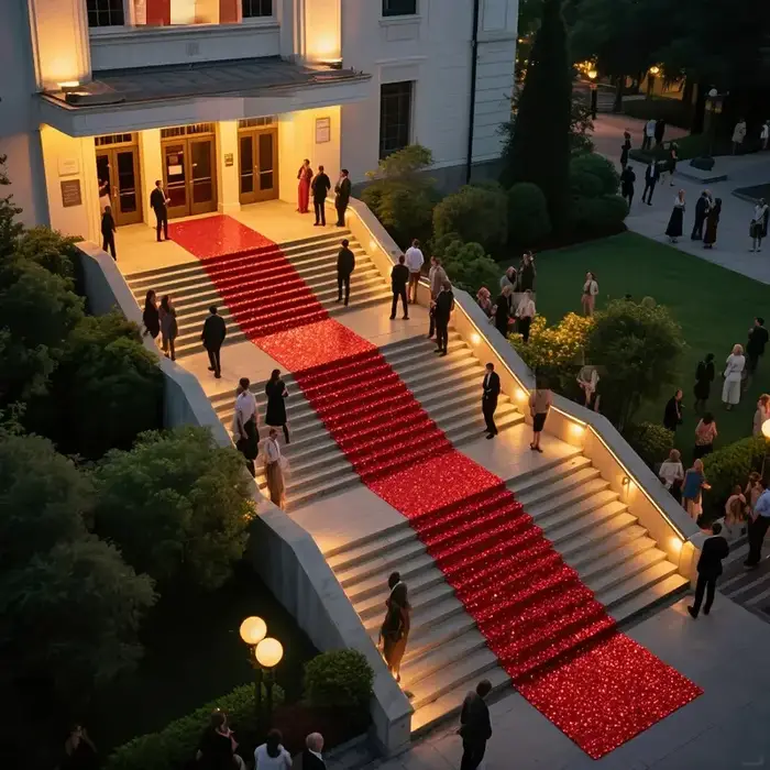 Tapis rouge, adapté à diverses Occasions