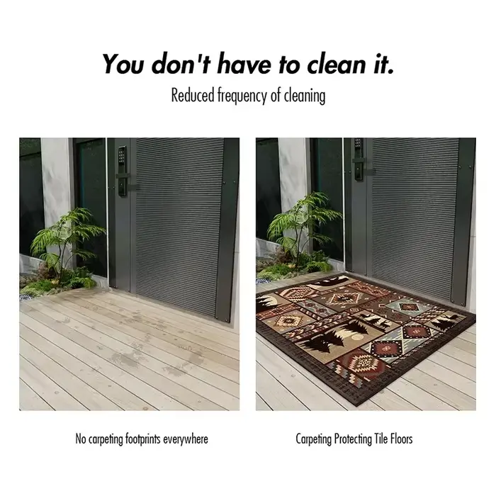 Tapis d'entrée de porte de style européen classique