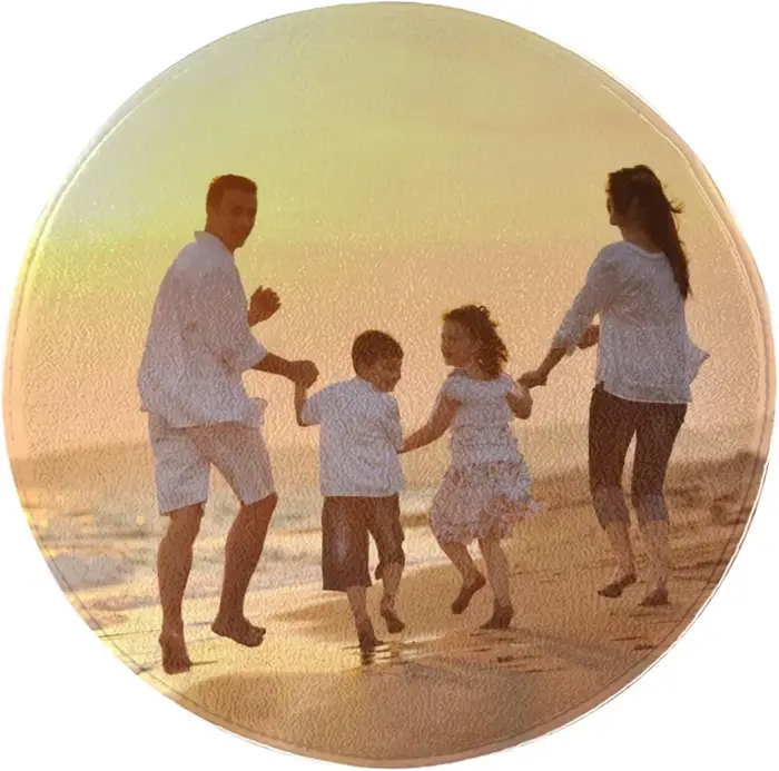 Tapis rond personnalisé