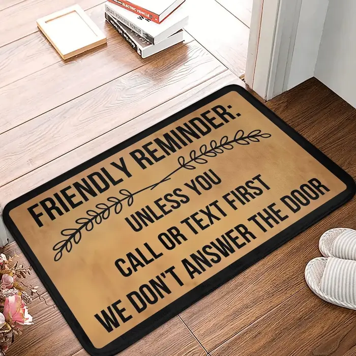 Tapis d'entrée amusant