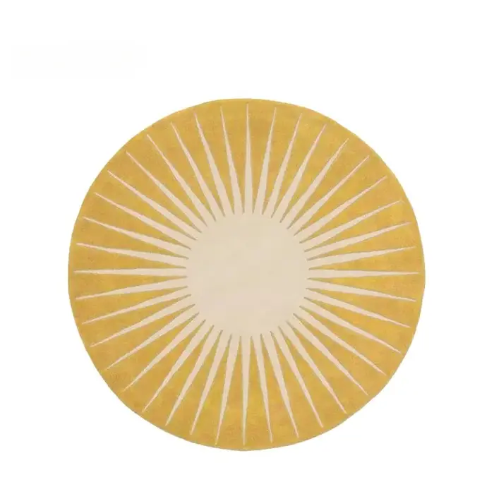 VIKAMA – tapis rond tournesol
