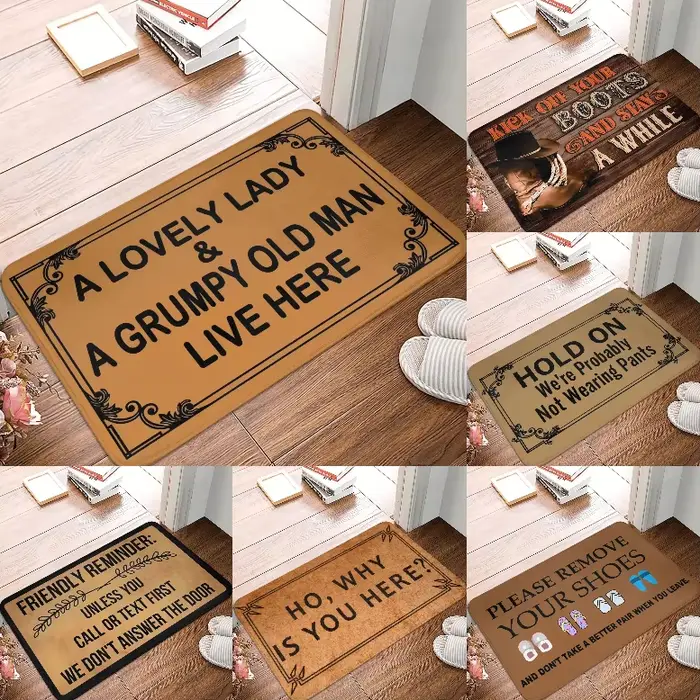 Tapis d'entrée amusant