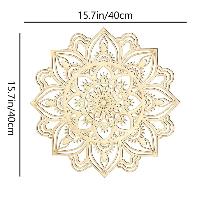 Décoration marocaine d'art mural en métal pour améliorer votre salon avec un design indien et mandala