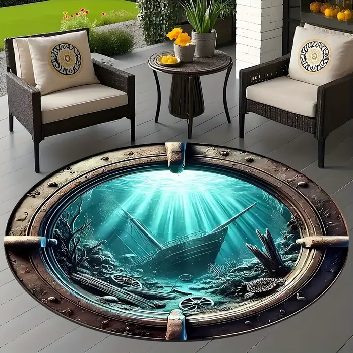 Tapis ronds imprimés Stargate Voyage Interstellaire 2D