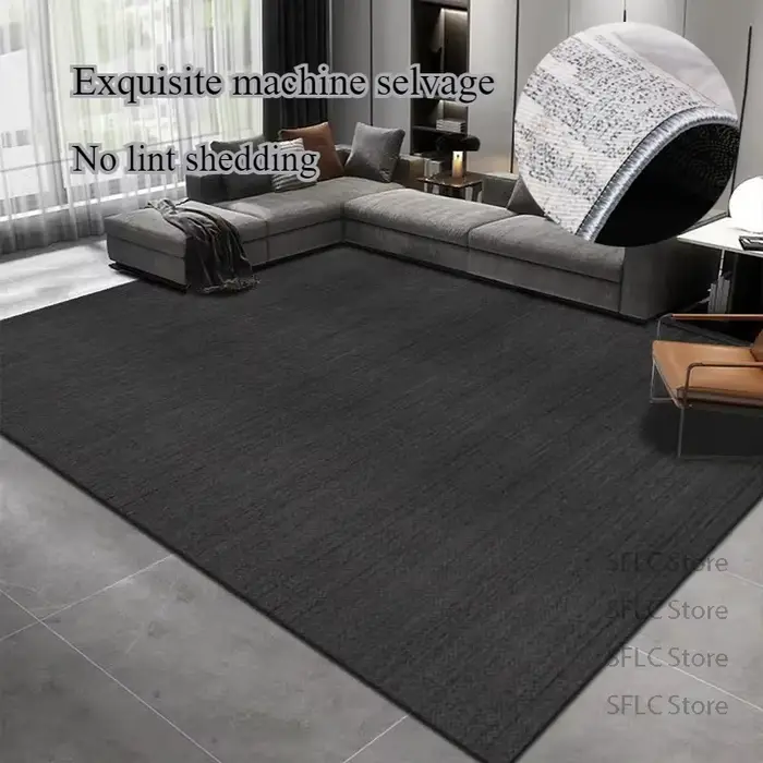 Tapis de sol en polymère noir solide