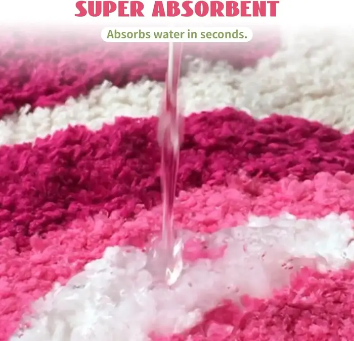 Tapis de bain moelleux en forme de fruit