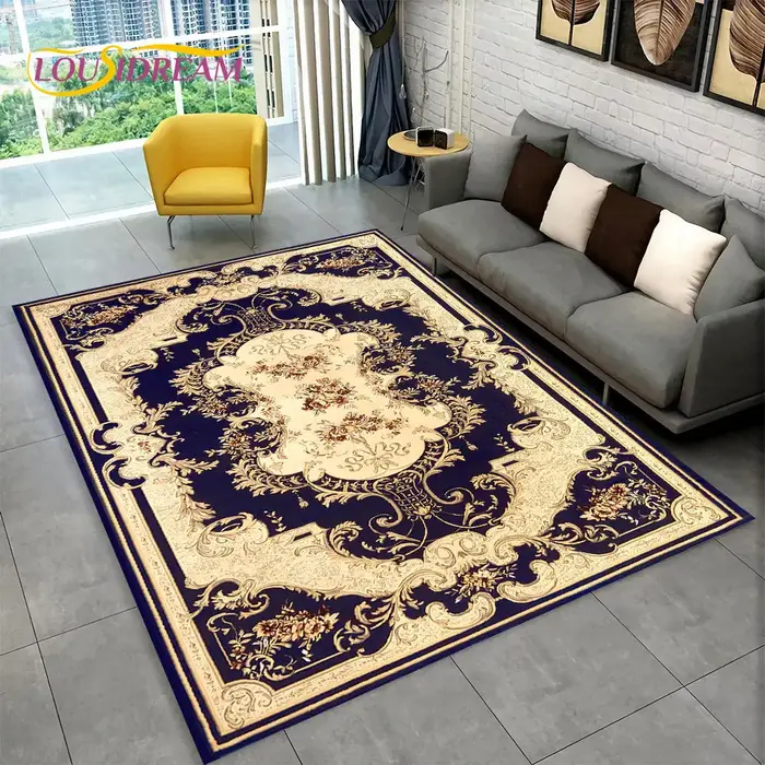 Grand tapis bohème persan de dinde, tapis pour salon, chambre à coucher, décoration de paillasson de
