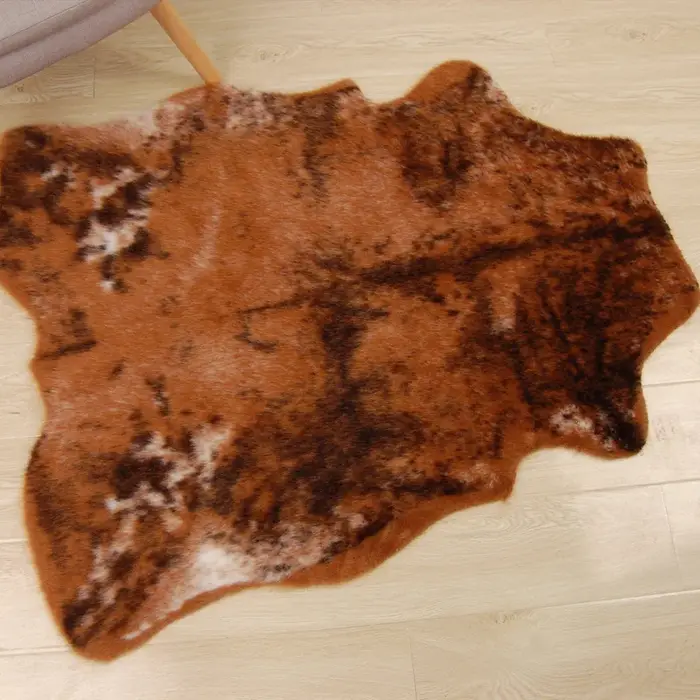 Tapis en simili cuir de style vache