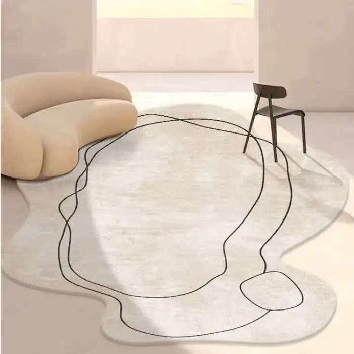 Tapis irrégulier de Style Ins pour décoration de salon