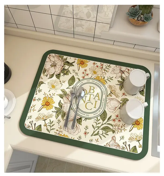 Grand tapis de vidange absorbant de cuisine Super antidérapant