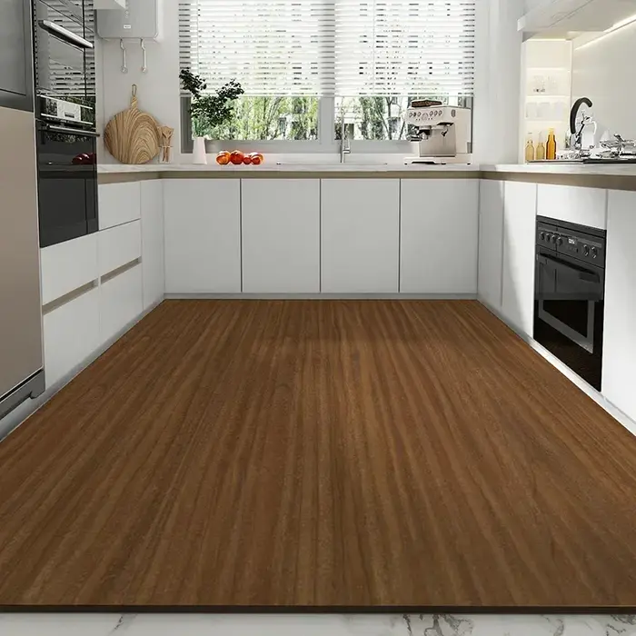 Tapis de cuisine imperméable en cuir