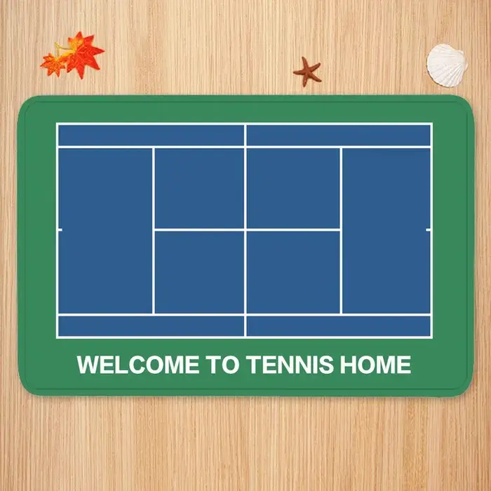 Tapis de porte de cour de tennis non ald