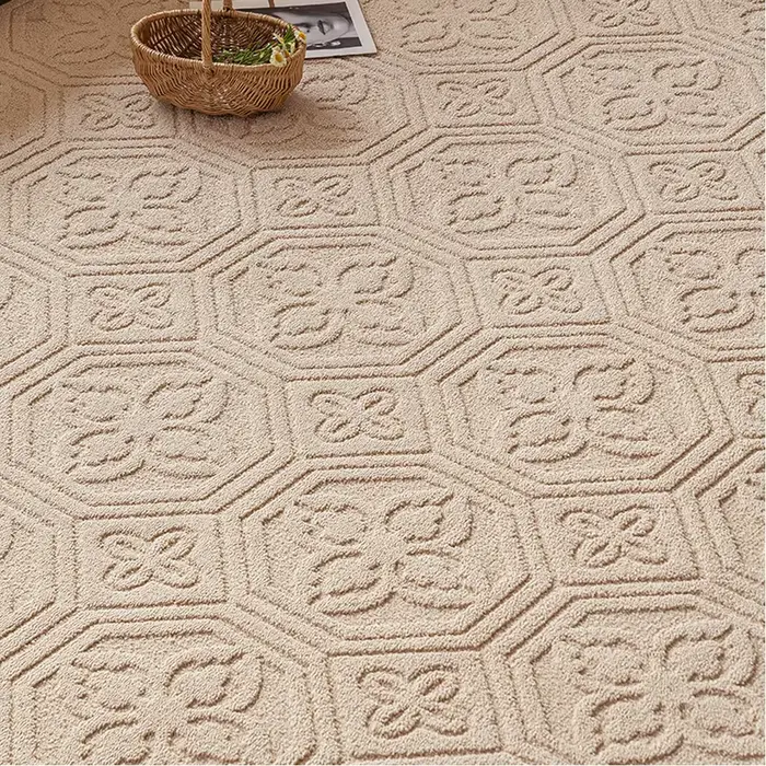Tapis de Sol en Peluche Doux et Confortable pour la Maison