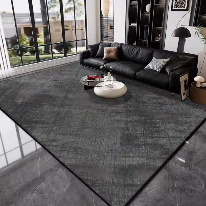 Tapis décoratif vert Simple et élégant en peluche