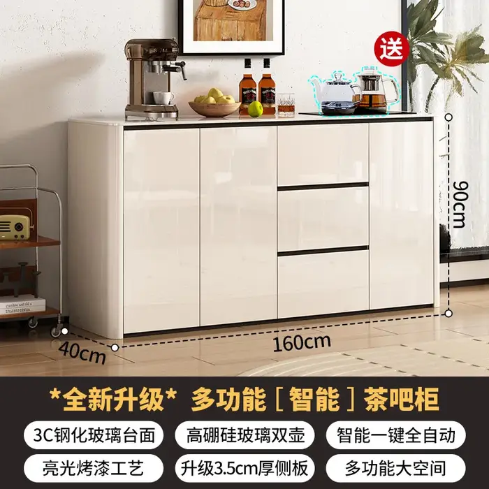 Meubles de salon de luxe en bois : Meuble de rangement et de présentation avec tiroirs