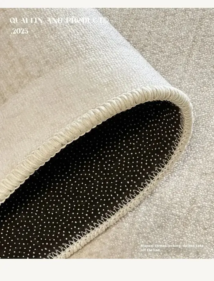 VIKAMA boucle Pile luxe cercle velours chaise ronde tapis chambre