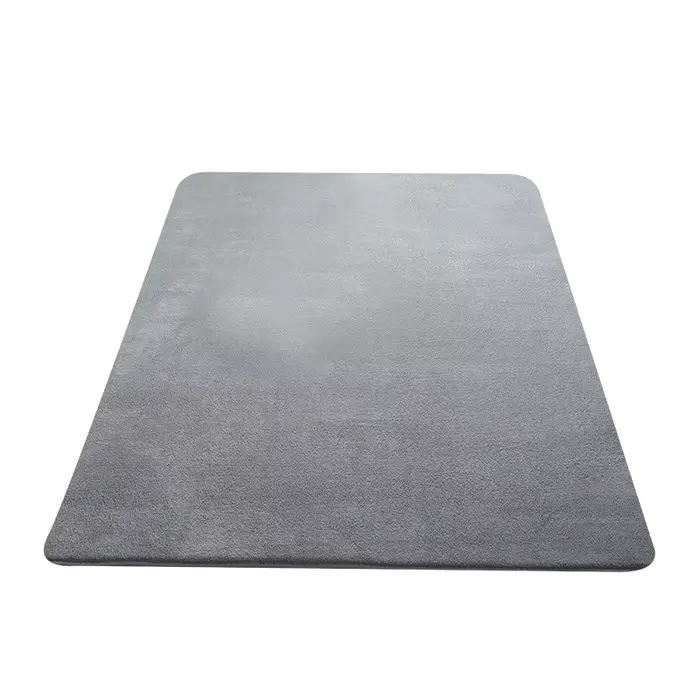 Grand tapis de sol doux gris
