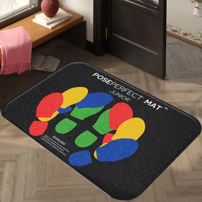 Tapis – Design coloré à motifs d'empreintes