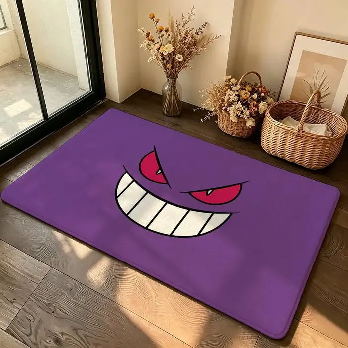 Tapis de salle de bain antidérapant, motif Anime G-Gengar, tapis de porte, tapis de décoration pour la maison, tapis de porte d'entrée, résistant aux rayures