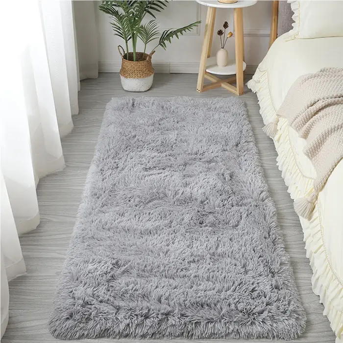White Indoor Decor Soft and Comfortable Plush Living/Bed/Baby/Study Room Carpet Floor Mats For Home Size:80cmx200cm