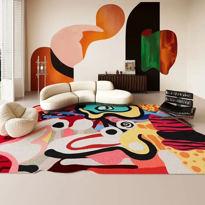 Tapis couleur Dopamine pour salon