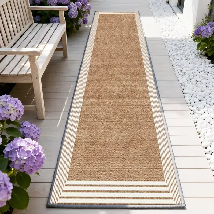 VIKAMA Tapis d'extérieur minimaliste antidérapant facile à nettoyer