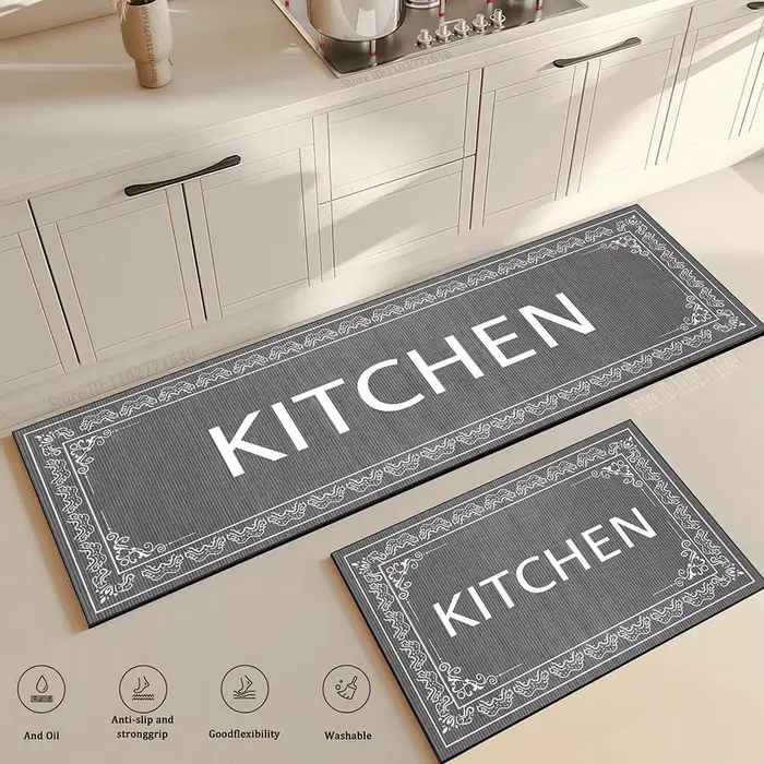 Tapis de cuisine imperméable à l'huile
