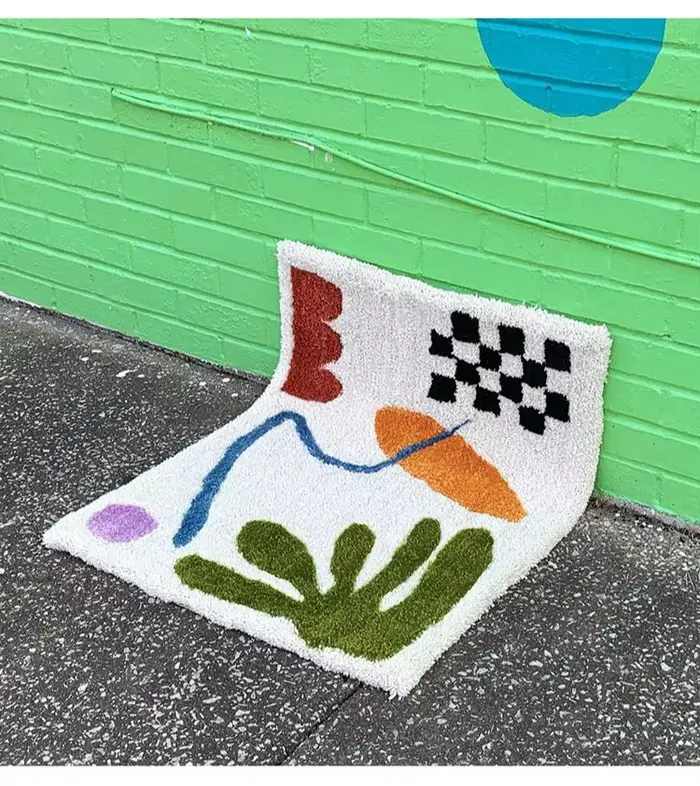 Tapis à motifs géométriques
