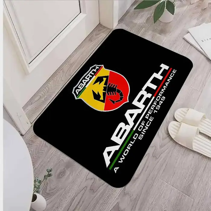 R-Abarths-w-Car-Moquette salle de bain tapis antidérapant