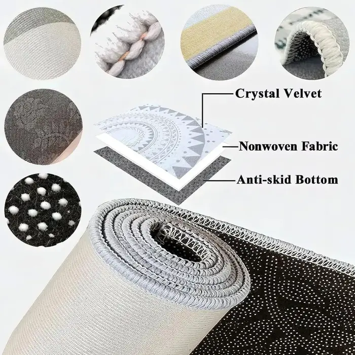 VIKAMA Tapis d'extérieur imperméable pour jardin