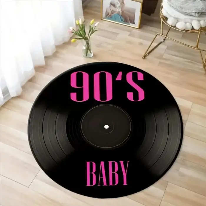 Tapis de disque de musique en vinyle imprimé