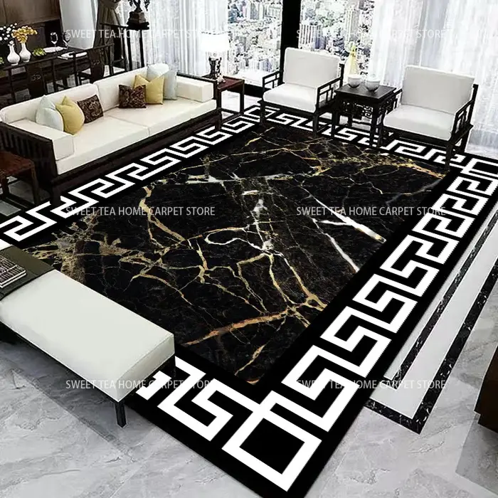 Tapis de salon de luxe nordique léger