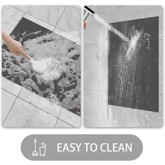 Tapis de porte ultra fin, pour cuisine, salle de bain, toilettes, extérieur, antidérapant, résistant à la saleté, absorbant, séchage rapide, lavable en machine