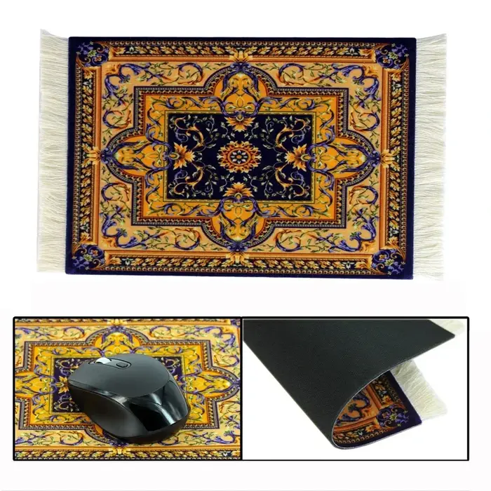 Tapis persan tissé à motif floral