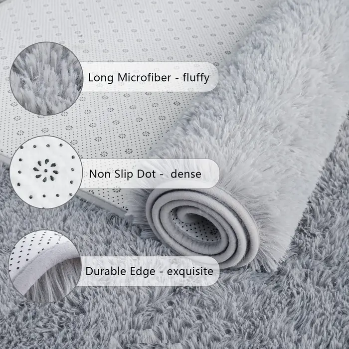 VIKAMA – tapis de chevet Simple de couleur unie