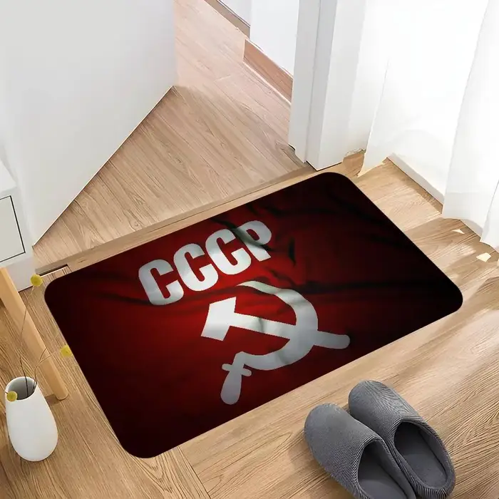 CCCP urss soviétique couloir tapis lavable antidérapant salon canapé chaises zone tapis cuisine pail