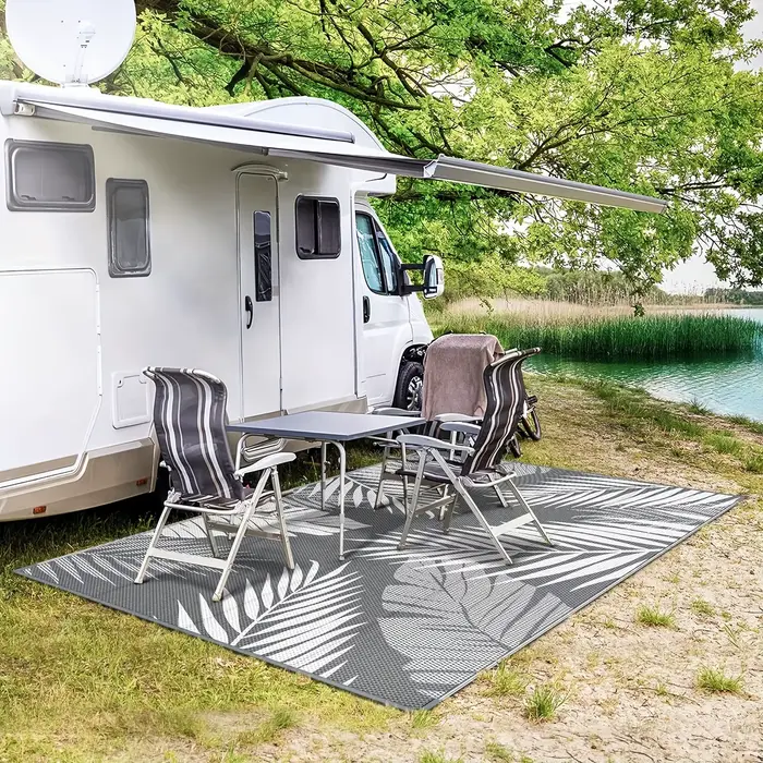 Tapis de Camping en plein air pour Patio, camping-car, pique-nique, pliable, Portable, été, Tube en plastique étanche, tapis de sol de plage