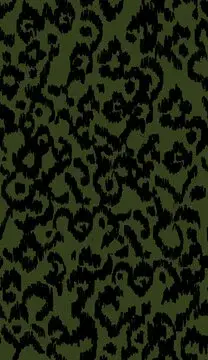 Tapis imprimé Animal rose vert