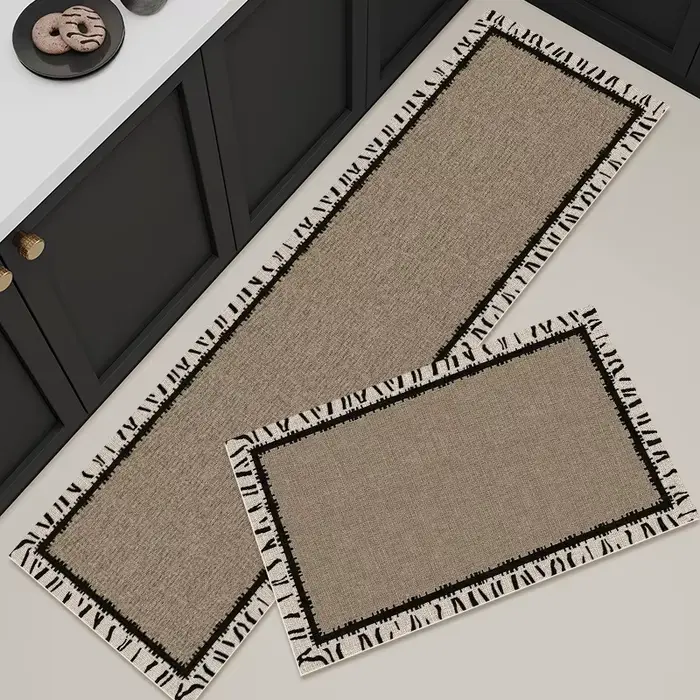 Tapis de sol de cuisine en PVC imperméable et antidérapant