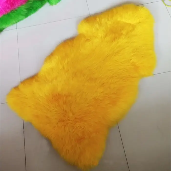 MS.Softex-Tapis long en peau de mouton australien