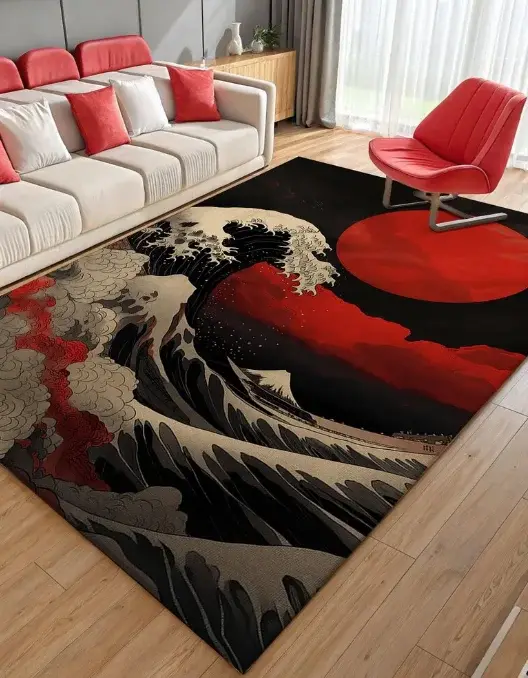 Tapis à motif samouraï
